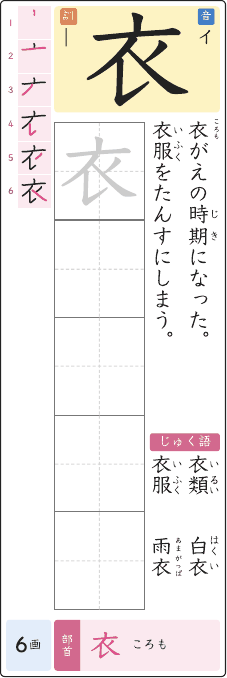 衣 のプリントの見本